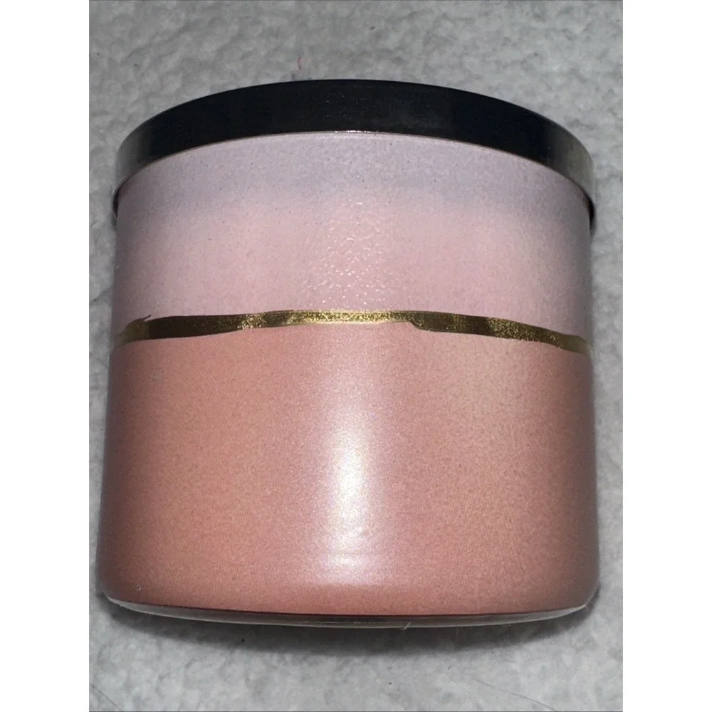 White Barn Bath & Body Works Champagne Toast 3-Wick Scented Candle 14.5oz Pink